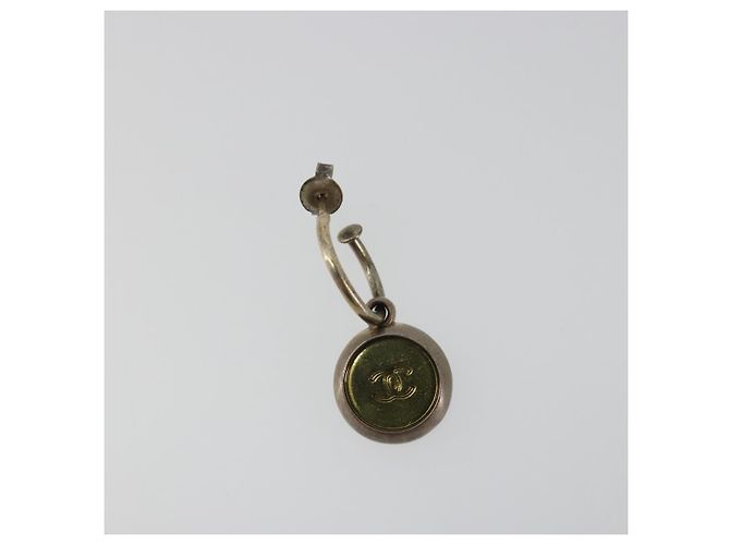 CHANEL Pierce Metal Silver CC Auth 198817 Argento - vista 2