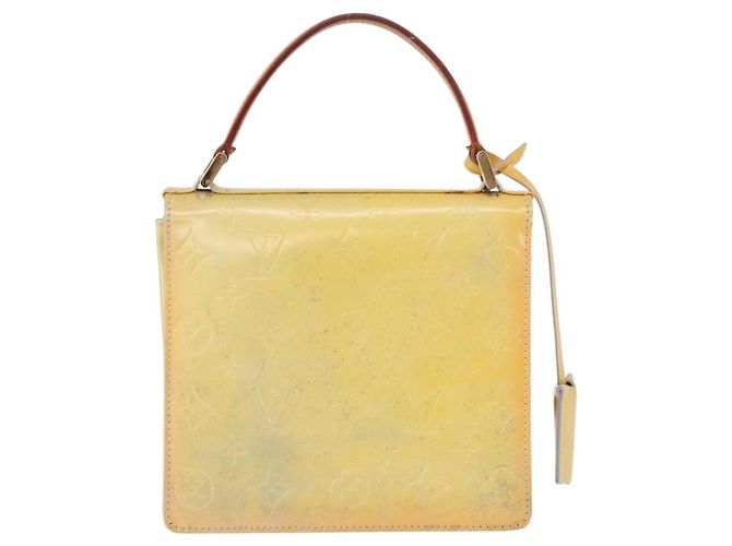LOUIS VUITTON Monogram Vernis Spring Street Hand Bag Gris M91029 LV Auth 196286 Grigio - vista 2