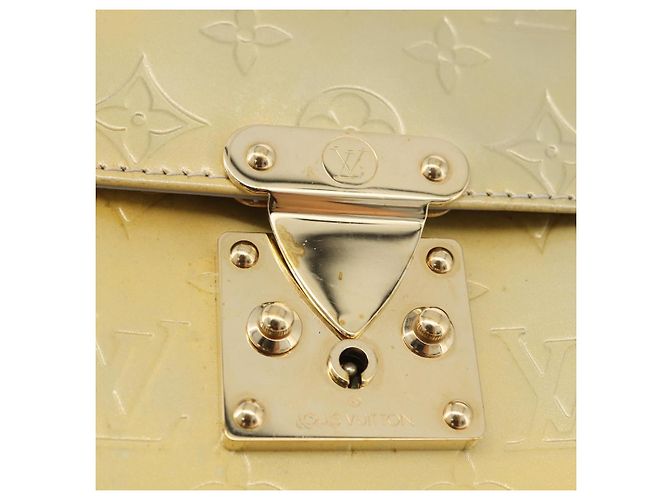 LOUIS VUITTON Monogram Vernis Spring Street Hand Bag Gris M91029 LV Auth 196286 Grigio - vista 20