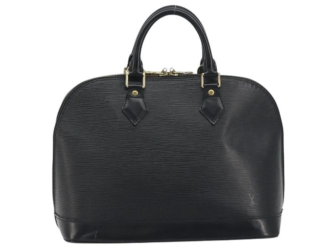 Borsa a mano LOUIS VUITTON Epi Alma Noir M52142 LV Auth 198666A Nero - vista 13