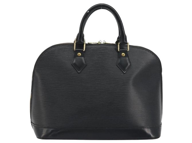 Borsa a mano LOUIS VUITTON Epi Alma Noir M52142 LV Auth 198666A Nero - vista 2