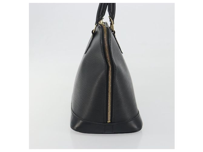 Borsa a mano LOUIS VUITTON Epi Alma Noir M52142 LV Auth 198666A Nero - vista 4