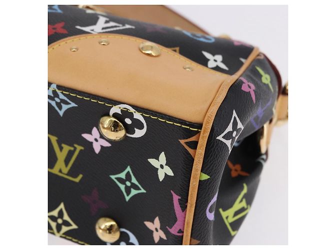 Borsa LOUIS VUITTON Monogram Multicolor Beverly MM Nera M40204 LV Auth ka5760SV Nero - vista 15