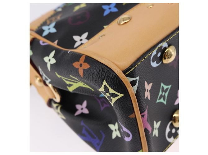Borsa LOUIS VUITTON Monogram Multicolor Beverly MM Nera M40204 LV Auth ka5760SV Nero - vista 16