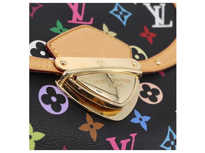 Borsa LOUIS VUITTON Monogram Multicolor Beverly MM Nera M40204 LV Auth ka5760SV Nero - vista 18