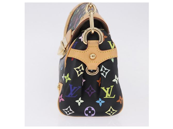 Borsa LOUIS VUITTON Monogram Multicolor Beverly MM Nera M40204 LV Auth ka5760SV Nero - vista 3