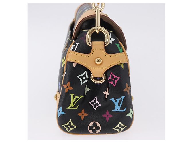 Borsa LOUIS VUITTON Monogram Multicolor Beverly MM Nera M40204 LV Auth ka5760SV Nero - vista 4