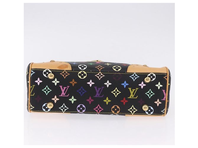 Borsa LOUIS VUITTON Monogram Multicolor Beverly MM Nera M40204 LV Auth ka5760SV Nero - vista 5