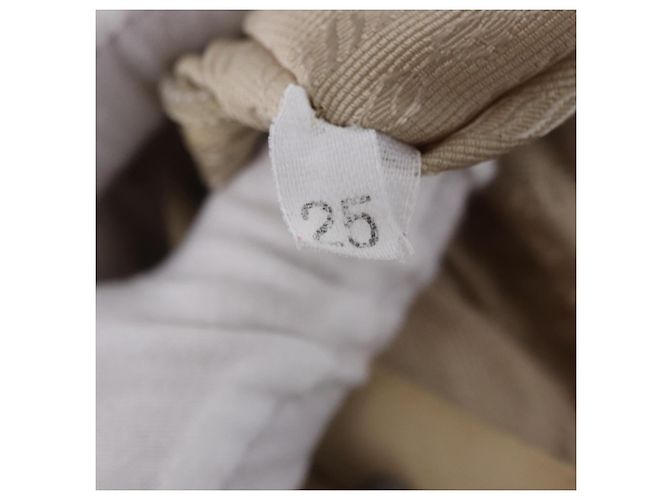Zaino PRADA Nylon Beige Silver Auth 195170 Argento - vista 12