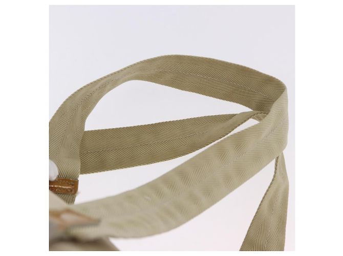 Zaino PRADA Nylon Beige Silver Auth 195170 Argento - vista 16