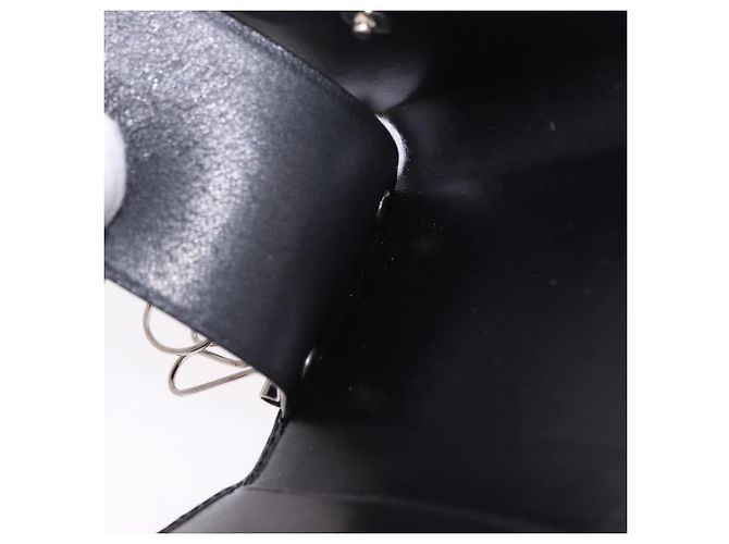 GUCCI Interlocking Key Case Leather Black Silver 115225 Auth am12352V Silvery - view 10