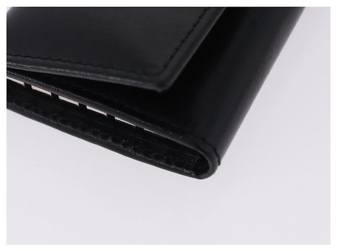 GUCCI Interlocking Key Case Leather Black Silver 115225 Auth am12352V Silvery - view 7