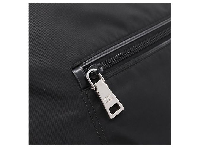 Borsa a tracolla PRADA Nylon Black Silver Auth am12283V Nero Argento - vista 17