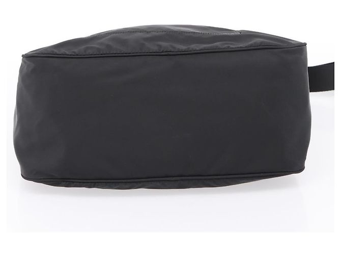 Borsa a tracolla PRADA Nylon Black Silver Auth am12283V Nero Argento - vista 5