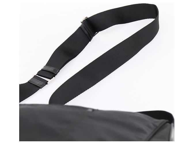 Borsa a tracolla PRADA Nylon Black Silver Auth am12283V Nero Argento - vista 8