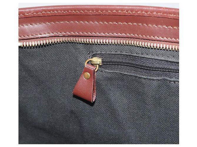 Borsa Tote BURBERRY Nova Check PVC Leather Beige Brown Auth 198649A Marrone - vista 20