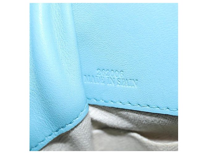 Borsa a mano LOEWE Hammock Flower in pelle Azzurro Auth 196827SAM Blu chiaro - vista 11
