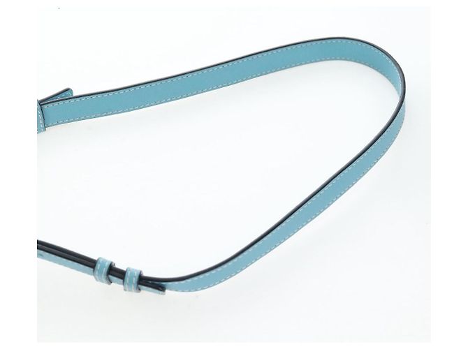 Borsa a mano LOEWE Hammock Flower in pelle Azzurro Auth 196827SAM Blu chiaro - vista 15