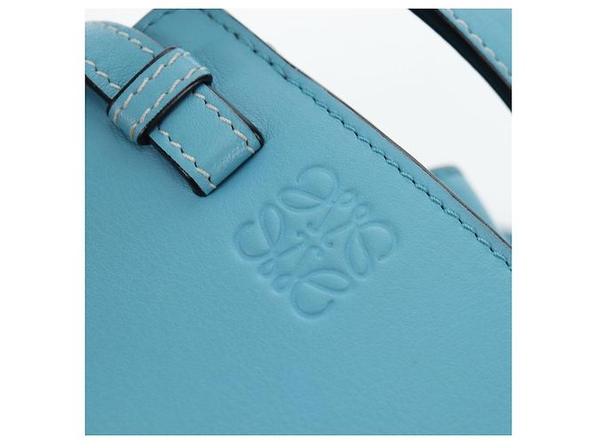 Borsa a mano LOEWE Hammock Flower in pelle Azzurro Auth 196827SAM Blu chiaro - vista 20