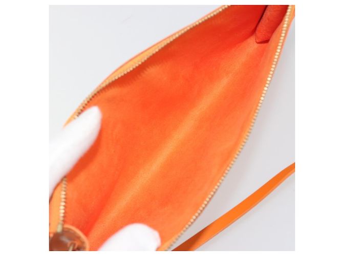 LOUIS VUITTON Epi Pochette Accessoires Orange Mandarin M5294H LV Auth 197554A - vista 11