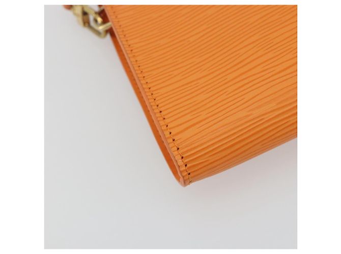 LOUIS VUITTON Epi Pochette Accessoires Orange Mandarin M5294H LV Auth 197554A - vista 14