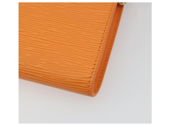 LOUIS VUITTON Epi Pochette Accessoires Orange Mandarin M5294H LV Auth 197554A - vista 15