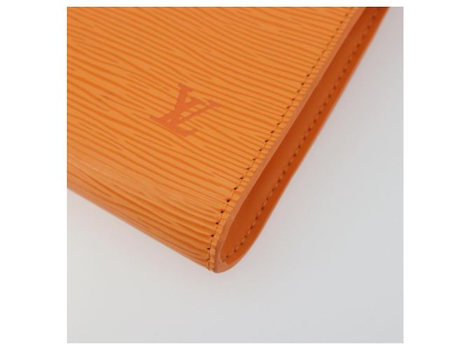 LOUIS VUITTON Epi Pochette Accessoires Orange Mandarin M5294H LV Auth 197554A - vista 8