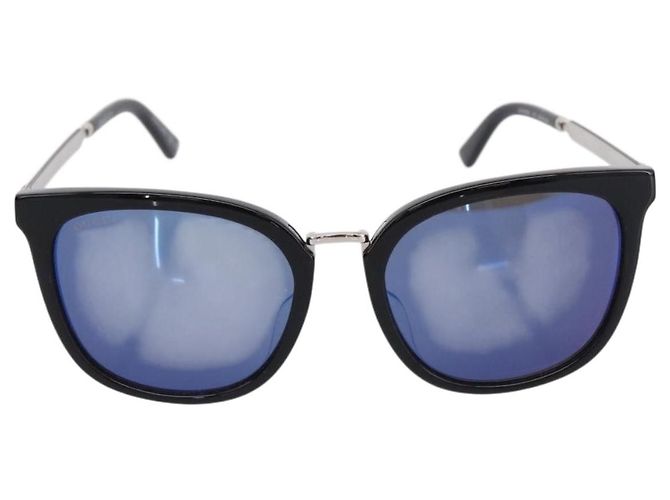 Gafas de sol GUCCI Interlocking G Web Sherry Line Metal Black Silver Auth am12309M Negro Plata - vista 13