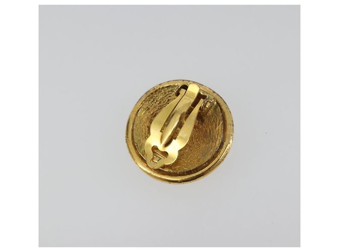 Orecchini CHANEL Metallo Tono Oro CC Auth 198816V - vista 3