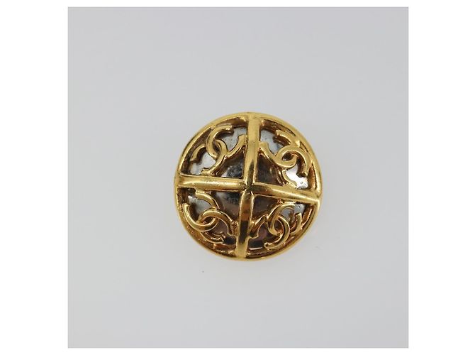 Orecchini CHANEL Metallo Tono Oro CC Auth 198816V - vista 6