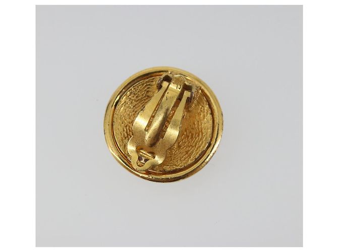 Orecchini CHANEL Metallo Tono Oro CC Auth 198816V - vista 7