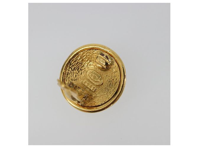 Orecchini CHANEL Metallo Tono Oro CC Auth 198816V - vista 9