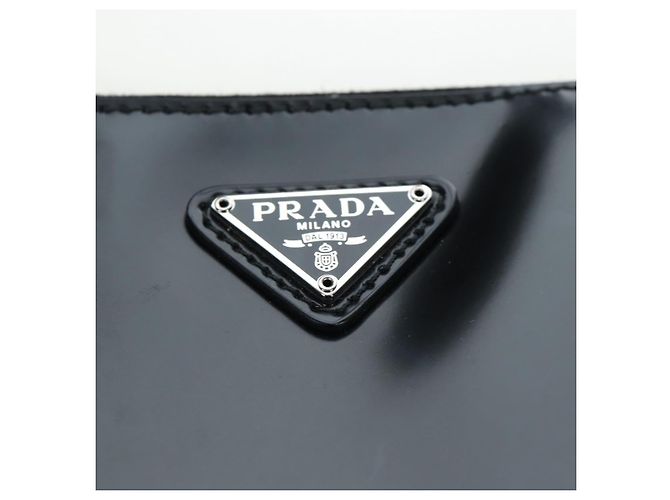 Bolso Tote PRADA de lunares en malla negra auténtico BA14815M Negro - vista 20