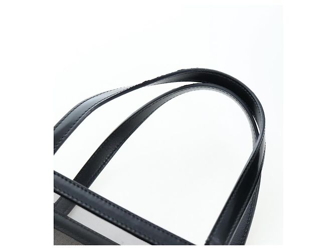 Bolso Tote PRADA de lunares en malla negra auténtico BA14815M Negro - vista 8