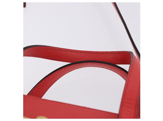Borsa a mano GUCCI in pelle 2way Rosso Oro 319795 Auth 198375V D'oro - vista 14