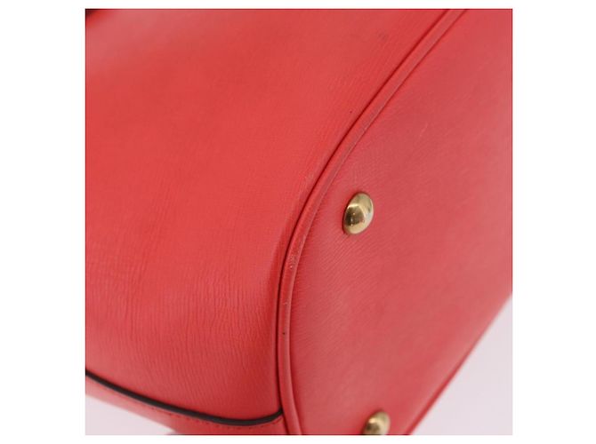Borsa a mano GUCCI in pelle 2way Rosso Oro 319795 Auth 198375V D'oro - vista 18