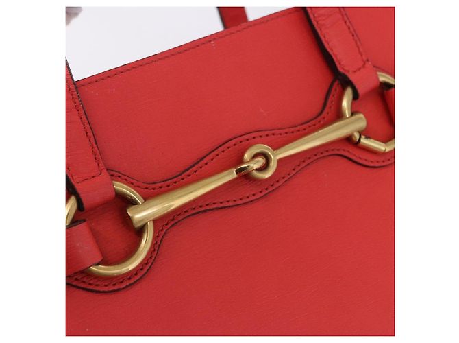 Borsa a mano GUCCI in pelle 2way Rosso Oro 319795 Auth 198375V D'oro - vista 20