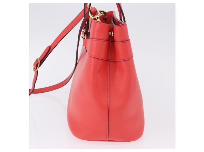 Borsa a mano GUCCI in pelle 2way Rosso Oro 319795 Auth 198375V D'oro - vista 4
