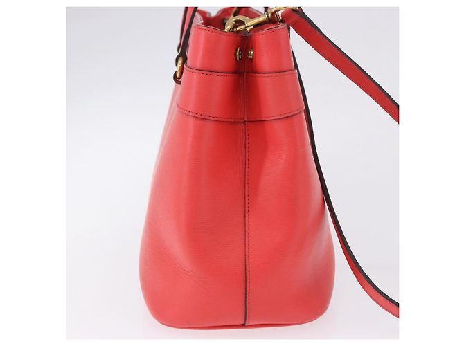 Borsa a mano GUCCI in pelle 2way Rosso Oro 319795 Auth 198375V D'oro - vista 5