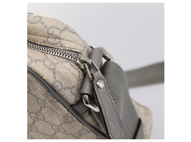 Borsa a tracolla GUCCI GG Supreme PVC Beige Silver 201448 Auth mr2814 Argento - vista 10
