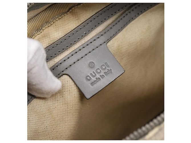 Borsa a tracolla GUCCI GG Supreme PVC Beige Silver 201448 Auth mr2814 Argento - vista 11