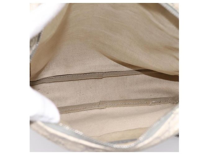 Borsa a tracolla GUCCI GG Supreme PVC Beige Silver 201448 Auth mr2814 Argento - vista 12