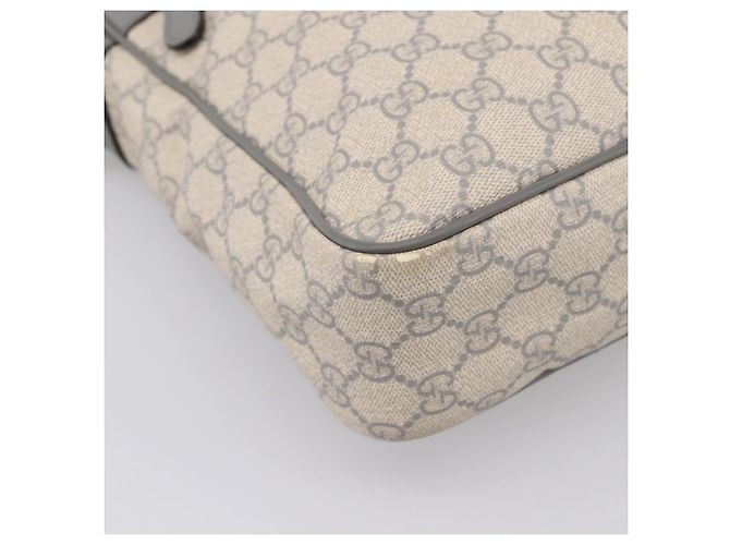 Borsa a tracolla GUCCI GG Supreme PVC Beige Silver 201448 Auth mr2814 Argento - vista 15