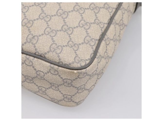 Borsa a tracolla GUCCI GG Supreme PVC Beige Silver 201448 Auth mr2814 Argento - vista 16