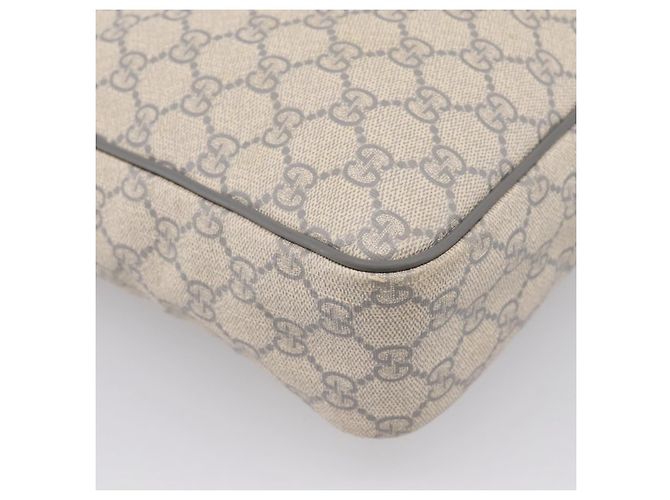 Borsa a tracolla GUCCI GG Supreme PVC Beige Silver 201448 Auth mr2814 Argento - vista 17