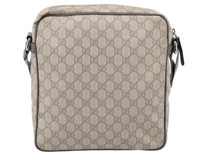 Borsa a tracolla GUCCI GG Supreme PVC Beige Silver 201448 Auth mr2814 Argento - vista 2