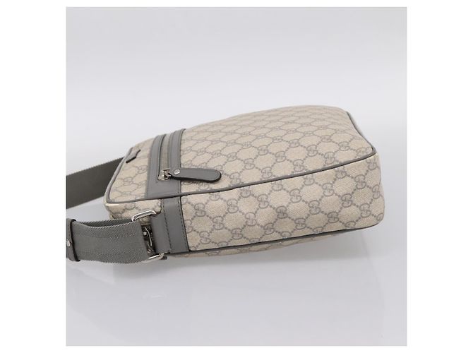 Borsa a tracolla GUCCI GG Supreme PVC Beige Silver 201448 Auth mr2814 Argento - vista 3