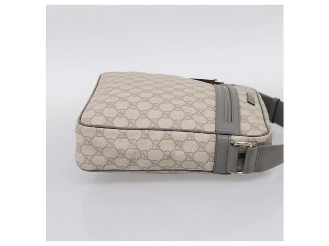Borsa a tracolla GUCCI GG Supreme PVC Beige Silver 201448 Auth mr2814 Argento - vista 4