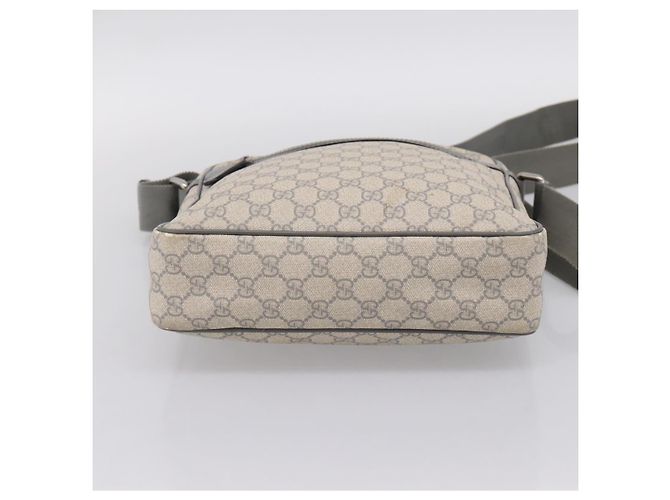 Borsa a tracolla GUCCI GG Supreme PVC Beige Silver 201448 Auth mr2814 Argento - vista 5
