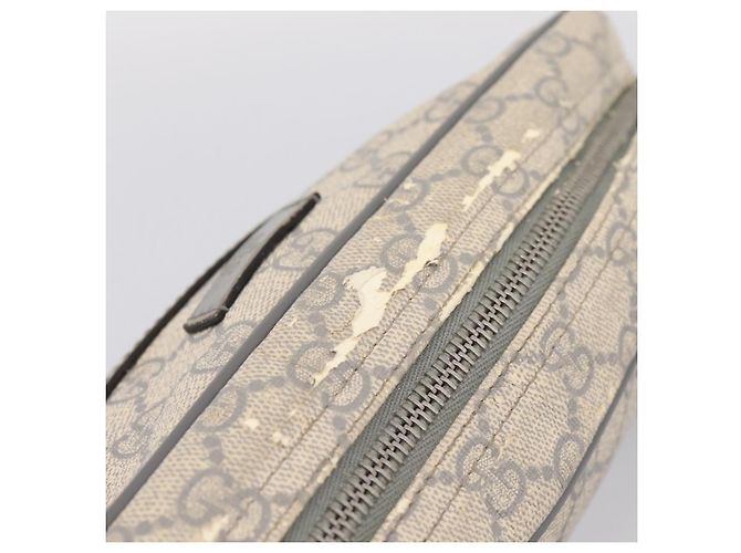 Borsa a tracolla GUCCI GG Supreme PVC Beige Silver 201448 Auth mr2814 Argento - vista 7